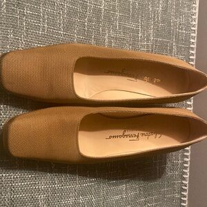 Salvatore Ferragamo Gold Shoes
